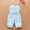 Light Blue, variant on Toddler Girls Sleeveless Suspenders Solid Romper Jumpsuit Clothes Rompers For Girls Size 3-4 Years