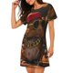 thumbnail image 2 of Balery Hip-Hop Guinea Pig. Camisón de manga corta con cuello redondo para mujer, cómodo y elegante., 2 of 6