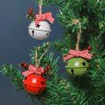 thumbnail image 3 of HEVIRGO Arbre de Noël Cloche Haute Durabilité Baies Rouges Conception avec Lanière Vibrante Couleur Large Application Décorative en Métal Jingle Bell Ornements Décoration Arbre de Noël pour la Maison, 3 of 10