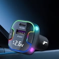 thumbnail image 1 of Binmer Car Charger Super Fast Charging Port PD30W Digital Display LED Light Button Voltage Detection Mobile Phone Charger, 1 of 7