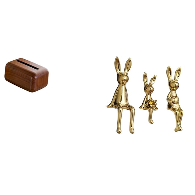 Organizador de servilletas rectangular multifuncional de PP para pañuelos de papel, ideal para la cocina o el coche. Figuras decorativas de la familia