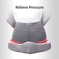 thumbnail image 4 of Sunveno Memory Foam Seat Cushion - Tailbone & Posture Support for Office Chair, Driving, and Maternity - Pink, 4 of 7