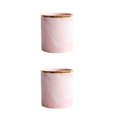 thumbnail image 1 of Monstrate Cerámica Fluent Line Portaescobillas de cerámica para pinceles de maquillaje Artesanía exquisita Gran capacidad Estilo único Gran Rosa 1 2Conjunto, 1 of 6