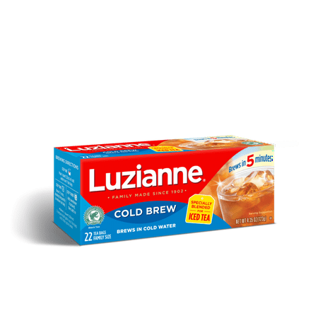 Luzianne Cold Brew Iced Tea, Tea Bags, 22 Ct
