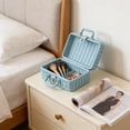 thumbnail image 4 of Homekingdee Boîte Imitation Rotin - Organisateur de Rangement Portable Rétro avec Poignée pour Décoration Intérieure, Accessoire Photo de Mariage, Panier de Pique-Nique, 4 of 6