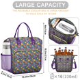 thumbnail image 5 of Colorful Dinosaurs Floral Motifs Pattern Womens Lunch Box for Work,Insulated Large Lunch Bag for Tween and Teen,Loncheras Para Mujer,Leakproof Adult Lunch Bag for Work,Beach,Travel,Picnic,Camping, 5 of 7