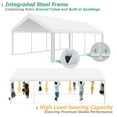 thumbnail image 6 of HOTEEL 13x26 Heavy Duty Party Tent, Commercial Outdoor Canopy Wedding Tents for Parties with 8 Sidewalls & Built-in Sandbags, Waterproof Outdoor Canopy Tents, White, 6 of 13