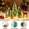 thumbnail image 4 of BinKFF Mini Christmas Tree with Lights, Small Table Top Decorations, Desktop Miniature Pine Tree Xmas Holiday Decor Indoor Home, Bottle Brush Trees with Wooden Base, with Light, 4 of 8