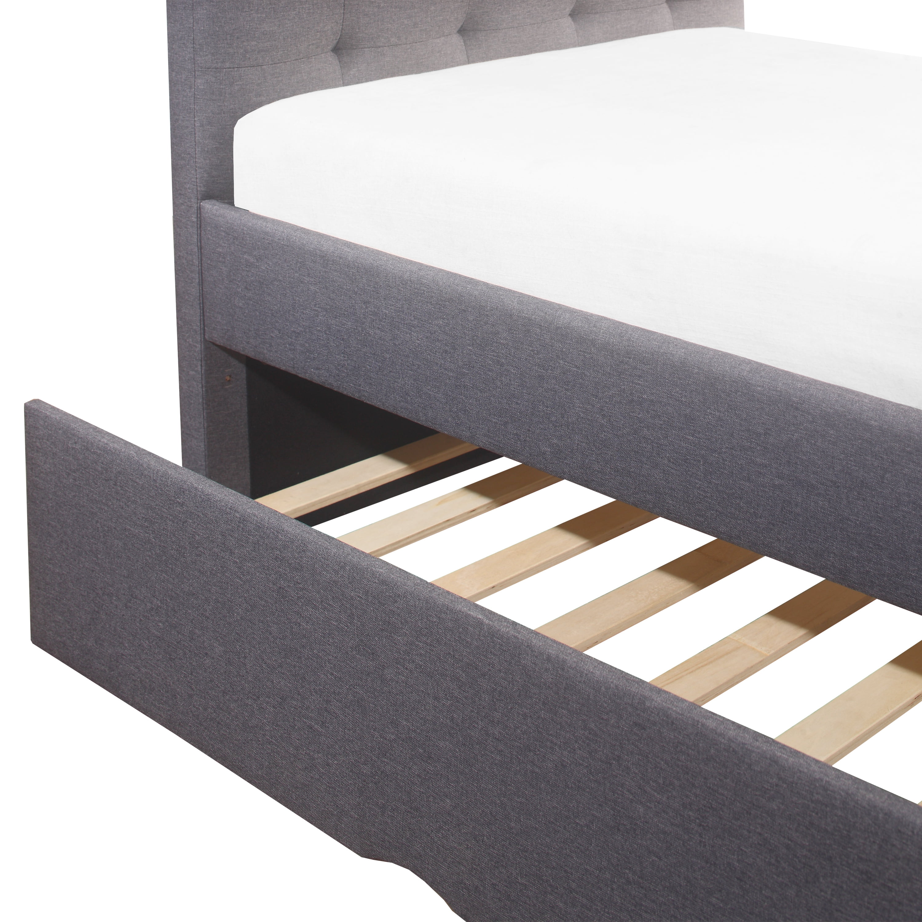 Emory upholstered twin platform 2024 bed with trundle