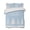 Light blue, variant on Quilts Full Size Bedding Set, Navy Blue Christmas Lightweight Quilted Comforter, Xmas Trees Snowflake Snowy Winter Soft Reversible Bedspread Coverlet with Pillow Covers for All Season, 78" x 90"