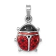 thumbnail image 1 of Collier Coccinelle en Argent Sterling 925 Pendentif Breloque Insecte Arachnide, 1 of 6