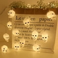 thumbnail image 3 of Vorkoi Halloween String Lights Battery Operated 3D Pumpkin Bat Ghost Lights Halloween Decorations Lights Indoor Outdoor Cute Halloween Party Decor, 3 of 5