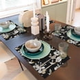 thumbnail image 6 of Placemats Set Of 4 / 6, White Flowers Hummingbirds Placemats For Dining Table Indoor/Outdoors Heat Resistant Washable Placemats 18" X 12", 6 of 8