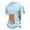 #01 Light Blue, variant on 250 Men Shirt Usa Flag Print Waffle Short Sleeve Crew Neck T Shirts Patriotic Moisture Wicking Relaxed Fit Daily Wear Beach Vacation Tees, Black, #01 Black
