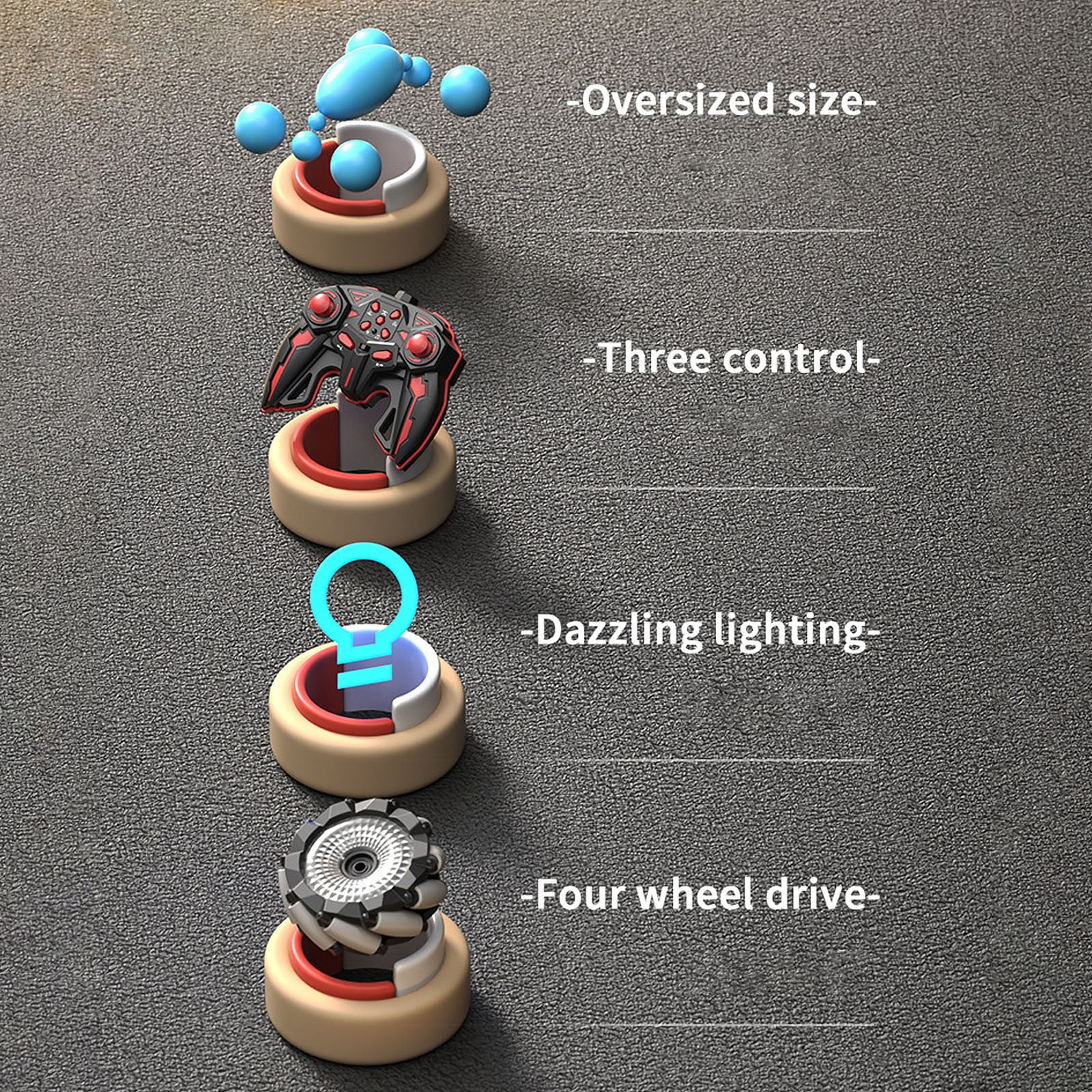 Dmlowu Remote Control Cars - Gesture Sensor/Handle Remote Control Toy Cars, Shockproof Stunt Rc Cars Toys Gift for Christmas Holiday Birthday Party