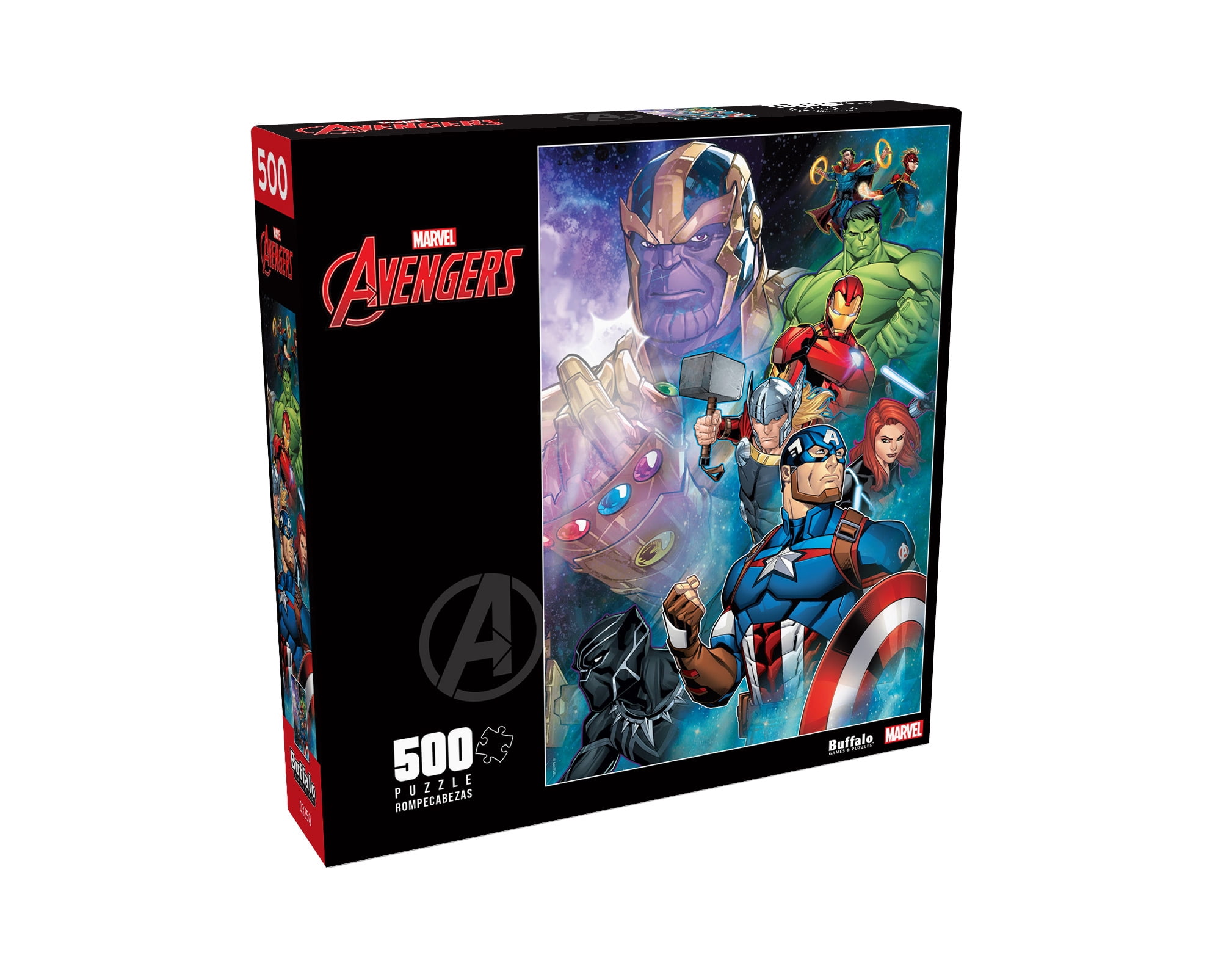 Buffalo Games 500-Piece Marvel Thanos vs. The Avengers Adult Interlocking Jigsaw Puzzle