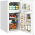 thumbnail image 1 of HOMCOM 3.2 Cu Ft Mini Fridge with Freezer Adjustable Shelf Reversible Doors, 1 of 10
