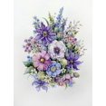 thumbnail image 2 of Vavilina, Elena 15x18 White Modern Wood Framed Museum Art Print Titled - Bouquet of Blue Flowers, 2 of 4