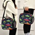 thumbnail image 5 of FORMRS Student Insulated Lunch Bag with Shoulder Strap Reusable Cooler Box for School, Colorful Space Cat, 5 of 9