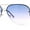 Silver / Blue Pink, variant on Half Frame Rimless Classic Air Force Officer Fashion Sunglasses Gold Black Green