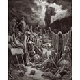 thumbnail image 3 of Dore, Gustave 15x18 Black Modern Framed Museum Art Print Titled - The Visions of Ezekiel The Vision of the Valley of the Dry Bones, 3 of 5