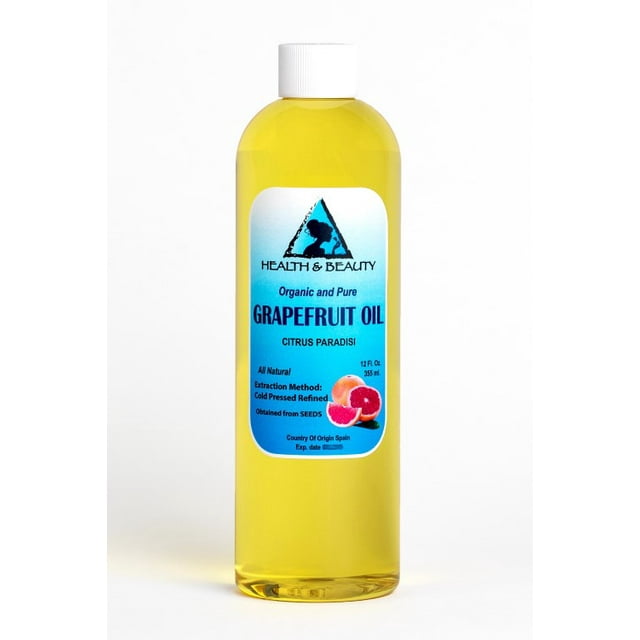 Grapefruit seed oil organic refined cold pressed premium fresh 100% pure 12 oz