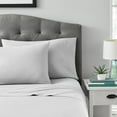 thumbnail image 3 of Mainstays 2-Piece 300 Thread Count Solid Soft-Silver CVC Cotton Blend Pillowcase Set, Standard/Queen, 3 of 8