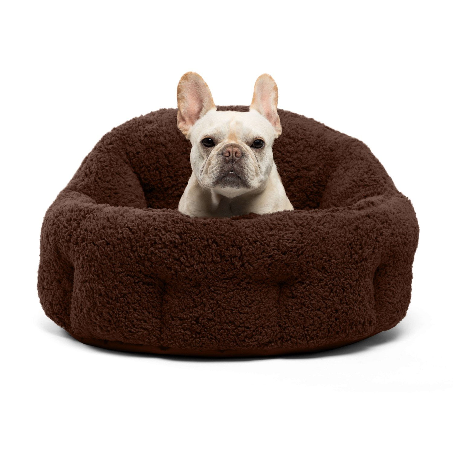 Best Friends by Sheri Deep Dish™ Sherpa Cuddler Pet Dog Bed, Jumbo