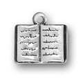 thumbnail image 1 of Sterling Silver 30" Unisex 1.5mm Box Chain Open Book Cursive Writing Pendant Necklace, 1 of 2
