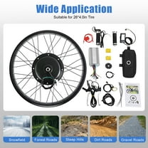 48V 1500W 26 inch LCD Fat Snow Tire Electric Bicycle E-Bike Rear Wheel Hub Motor For Bike Conversion