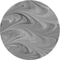 thumbnail image 1 of Ahgly Company Machine Washable Indoor Round Transitional Sonic Silver Gray Area Rugs, 8' Round, 1 of 7