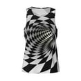 thumbnail image 4 of Gaeub 3D Vortex Illusion Men's Athletic Tank Top, Workout Sleeveless Shirts, Running Tank Tops for Gym, Running, Training - 3X-Large, 4 of 9