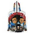 thumbnail image 2 of The Boondocks Full Zip Hoodies Hooded Long Sleeve Jacket Lightweight Sweatshirt Warm Winter Coats XL, 2 of 6