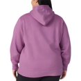 thumbnail image 3 of Fila Womens Midweight Fleece Pullover Logo Hoodie (US, Alpha, XX-Large, Regular, Regular, Mulberry), 3 of 7