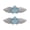 Blue, variant on 2pcs Lovely Pentagrams Star Wing Hair Clip Sweet Hairpins Fashion Hair Side Clip Hair Accessory for Kids Teens Girls