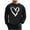 Black(Men), variant on ShiShine Valentines Day Couple Heart Print Sweatshirt Crewneck Long Sleeve Loose Fit Casual Pullover for Men and Women