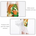 thumbnail image 2 of Saint Patrick's Day Chic Chiffon Beach Dress with Polyester Straps - for Beach Skirts, 2 of 6