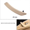 thumbnail image 2 of Car Right Side Front Door Inner Pull Handle Armrest Cover Assembly 51416983672 for E60 E61 2006-2010 LHD, 2 of 5