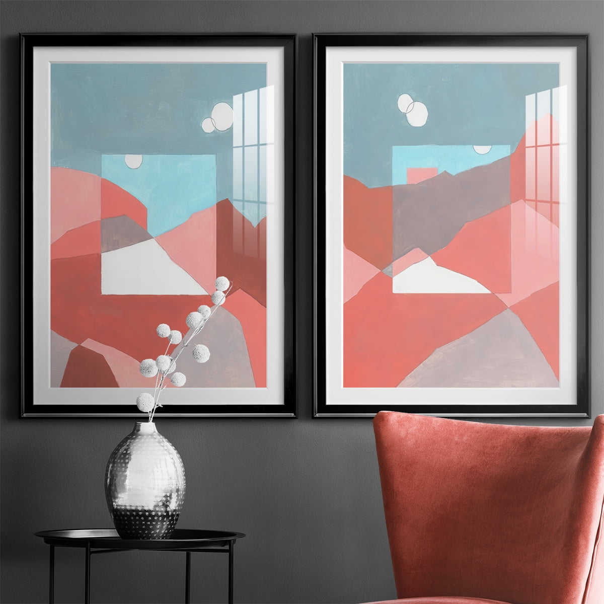 Wexford Home Desert Dreamscape I Premium Framed Print, 18.5" x 24.5" - Ready to Hang, Black (Set of 2)