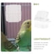 thumbnail image 2 of 2 comederos de plástico para pájaros, contenedores de comida para loros, cajas de alimentación para pájaros (transparentes), 2 of 6