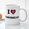 thumbnail image 3 of CafePress - I Love Cornbread Mugs - 11 oz Ceramic Mug - Novelty Coffee Tea Cup, 3 of 4
