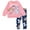 Pink / navy, variant on Paw Patrol Skye Everest Crossover Fleece Sweatshirt and Leggings Outfit Set Infant to Little Kid