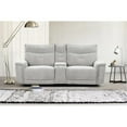 thumbnail image 2 of Lexicon Tesoro 3-Piece Wood & Fabric Sectional Set with Cupholders in Mist Gray, 2 of 9