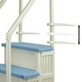 thumbnail image 3 of Aqua Select Pearl White White Anti-Slip In-Pool Steps with Tranquil Blue Steps for Above Ground Pools 48-54" H, 3 of 9