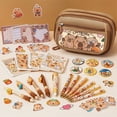 thumbnail image 3 of 30PCS Cute Capybara Backpack with Stationary Set - Kawaii Casual Outdoor Daypack Bookbag, 3 of 7