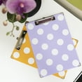 thumbnail image 5 of BAZIC Clipboard Carnival Polka Dot 12.5"x9", Low Profile Clip, Paperboard Fits A4 Letter Size, 6-Pack, 5 of 5