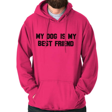 Brisco Brands My Dog Is My BFF Best Friend Pullover Hoodie (Best Quality Sweatshirt Brands)
