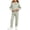 Green, variant on Purcolt Pajama Sets for Boys and Girls Comfort Plaid Laper Collared Button Down Shirts Elastic Waisted Pants 2 Piece Loungewear Lightweight Loose Fit Sleepwear with Pockets