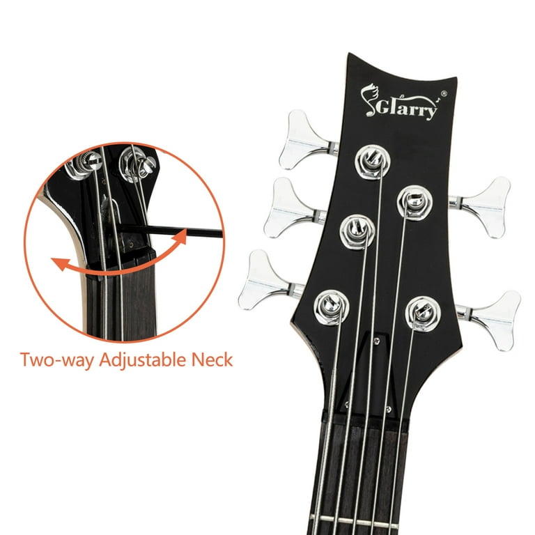 Veryke Electric Beginner Guitars 5 String Bass Guitar Musical