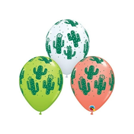 11" Round Cactus Print Balloon